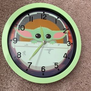 Baby yoda clock